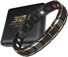 czarna-zdrowotna-bransoleta-meska-magnetyczna-moc