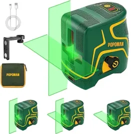 2-x-poziomica-laserowa-laser-krzyzowy-45m-zielony-samopoziomujaca-popoman