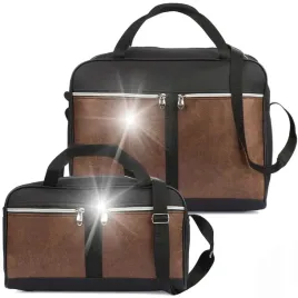 torba-podrozna-samolotowa-i-kosmetyczka-zestaw-dwoch-toreb-fitness-brazowa