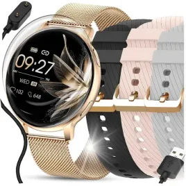 smartwatch-zegarek-damski-polskie-menu-rozmowy-wiadomosci-4-paski