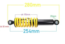 amortyzator-przod-quad-atv-110-125-zolty-254-mm
