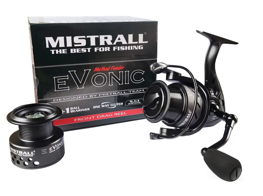 2-x-kolowrotek-mistrall-evonic-method-feeder-fd-40-stan-nowy