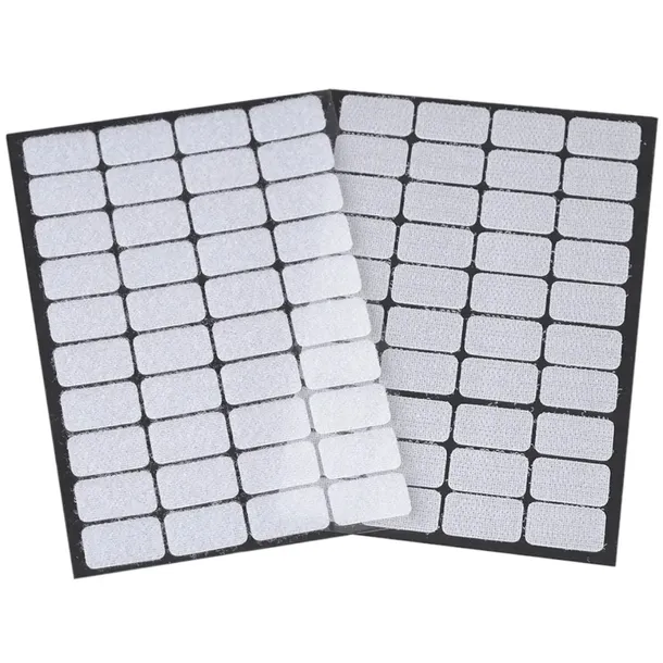 Samoprzylepne rzepy prostokąt 15x25mm 40szt BIAŁY