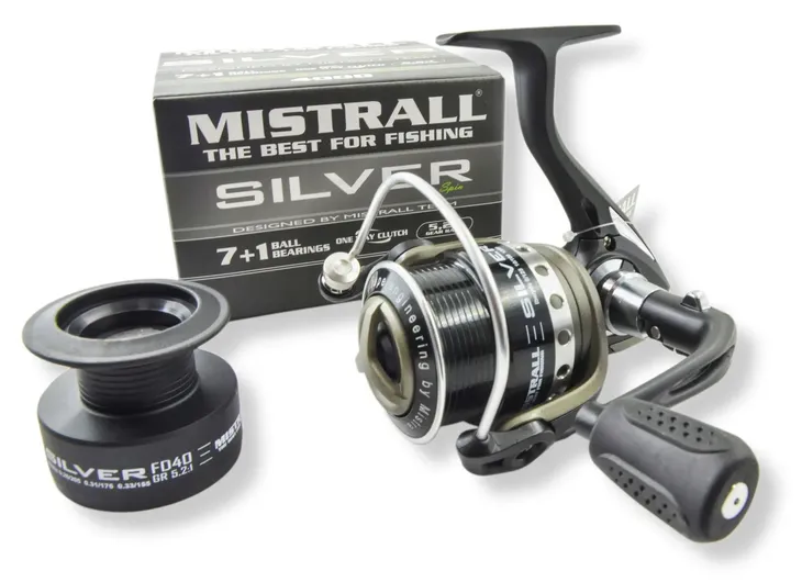 2-x-kolowrotek-mistrall-silver-spin-fd-40-7-1bb-marka-mistrall