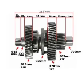 walek-posredni-quad-atv-fuxin-150-gy6-duzy-z-przesuwka
