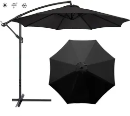 2-x-poszycie-parasola-ogrodowego-8-ramion-300cm-czarne