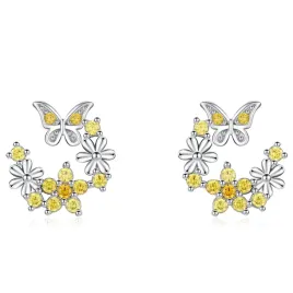 2-x-fraise-kolczyki-srebrne-s925-wianuszek-z-cyrkoniami-motyl-kwiatki