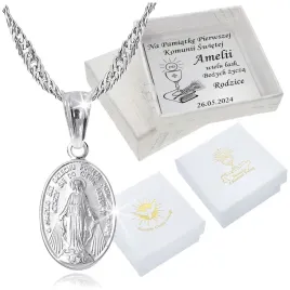 2-x-lancuszek-srebrny-medalik-komunijny-matka-boska-do-komunii-na-chrzest