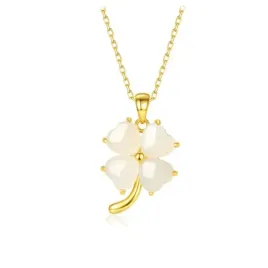 2-x-fraise-naszyjnik-srebrny-s925-koniczynka-z-jadeitem-pozlacany-22-karaty