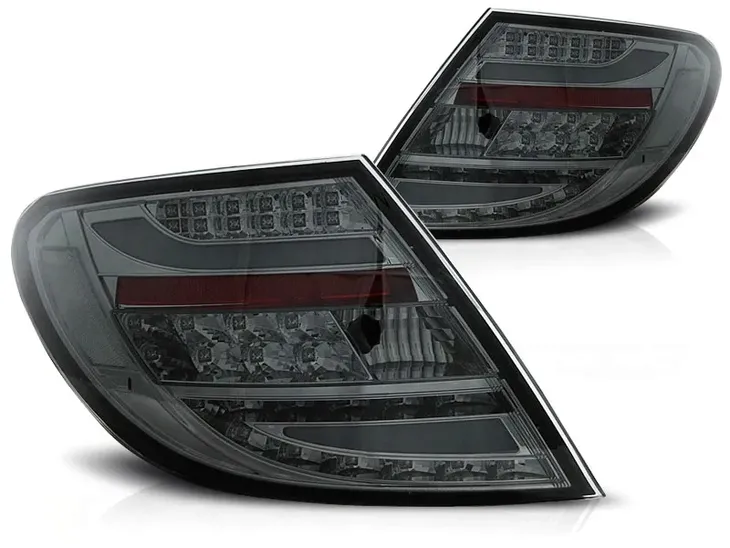 LAMPY DIODOWE MERCEDES W204 07-10R SEDAN LED BAR SMOKE