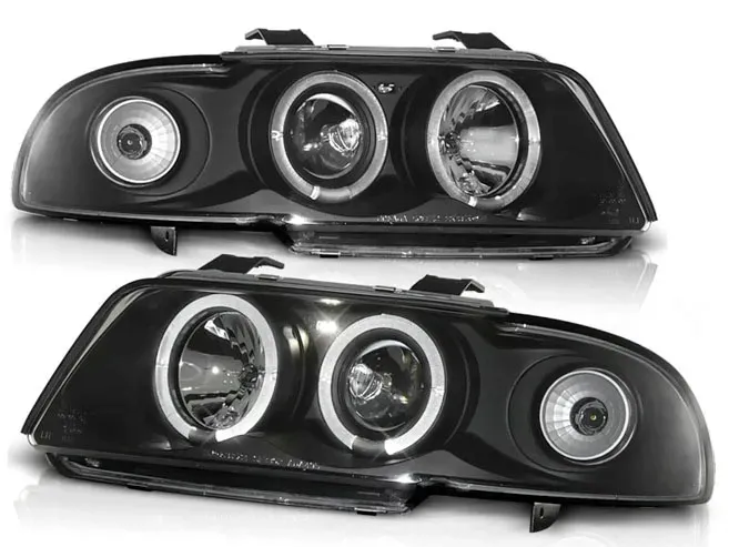 LAMPY AUDI A4 B5 95-98R ANGEL EYES RINGI LED SONAR BLACK