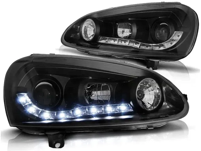 LAMPY VW GOLF V 5 03-08R DAYLIGHT LED BLACK