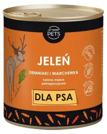 wow-pets-karma-mokra-psy-monobialkowa-jelen-ziemniak-marchew-86percent-miesa-850g
