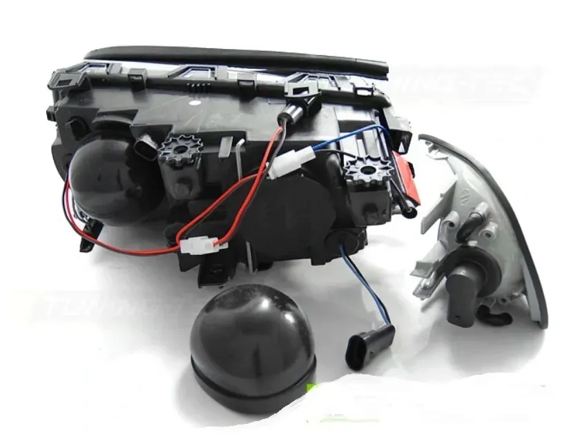 lampy-bmw-e46-coupe-cabrio-99-03r-biale-ringi-led-zarowki-h7-gratis-stan-nowy