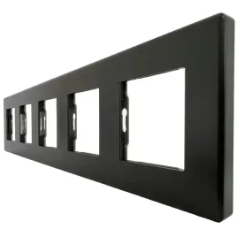 ramka-pieciokrotna-plastikowa-czarna-pionowa-pozioma-do-modulow-miuun