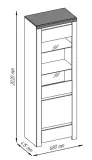 witryna-mebelbos-vigo-68x202-cm-1-szuflada-przeszklona-bialy-polysk-typ-stojaca