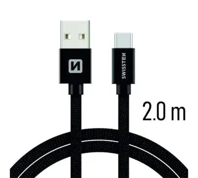 2-x-kabel-swissten-textile-usb-usb-c-3a-2m-black-stan-nowy-kolor-czarny