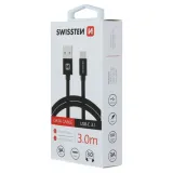 2-x-kabel-swissten-textile-usb-usb-c-3a-3m-black-stan-nowy-dlugosc-przewodu-3-m