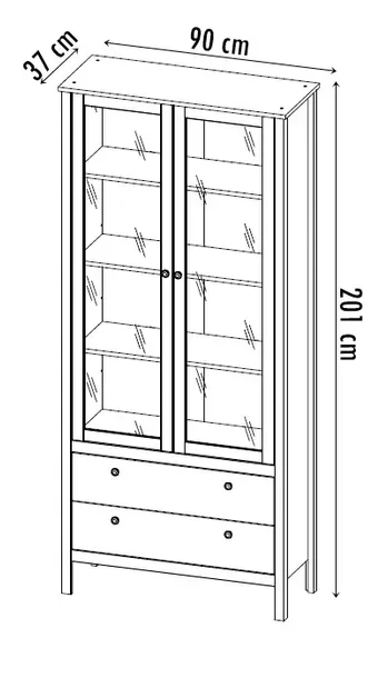 witryna-stojaca-mebelbos-ole-90-cm-2-drzwiowa-2-szuflady-biala-matowa-waga-z-opakowaniem-62-1-kg