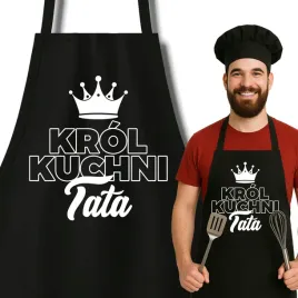 fartuch-kuchenny-czarny-prezent-dla-taty-dzien-ojca-krol-kuchni-tata