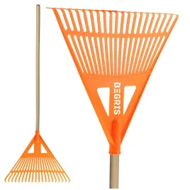 2-x-grabie-ogrodowe-do-lisci-trawy-z-kijem-20-zebow-trzon-grabki-wachlarzow