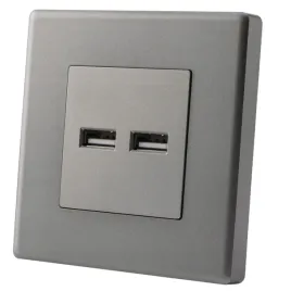 gniazdo-szare-podwojna-ladowarka-usb-3-1a-typ-a-a-zestaw-z-ramka-miuun-leo