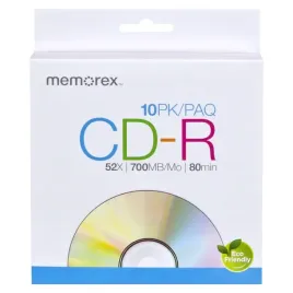 2-x-plyty-cd-r-700mb-100-szt-koperty-do-plyt-memorex