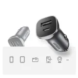 2-x-ladowarka-samochodowa-ugreen-cd130-usb-c-24w-zgodnosc-ze-standardem-quick-charge-3-0