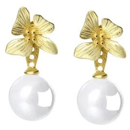 2-x-kolczyki-zlote-dwustronne-perla-kwiatki-srebro-925