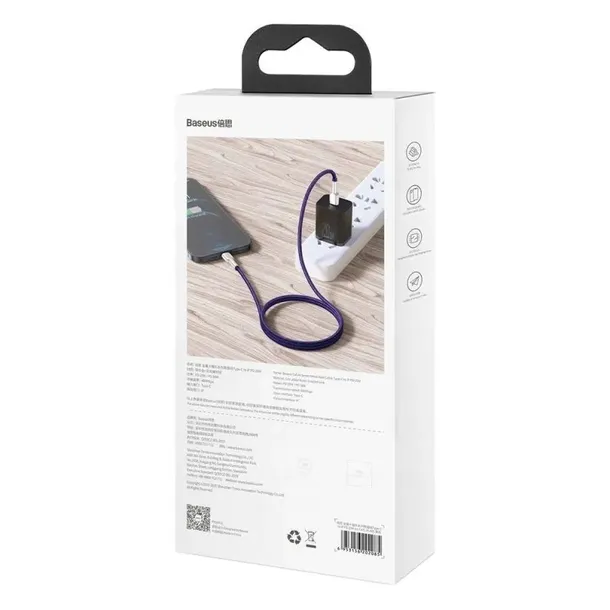 2-x-kabel-1m-baseus-usb-c-iphone-lightning-pd-100cm-stan-nowy-kolor-fioletowy