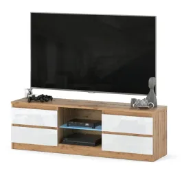 szafka-rtv-138-stolik-pod-tv-komoda-4-stojaca-szuflady-wotan-biala-polysk