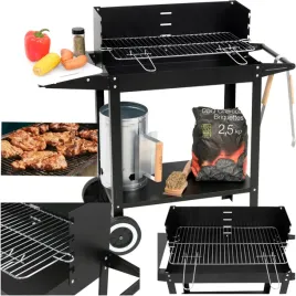 2-x-grill-weglowy-z-polka-ruszt-48-26-5cm-99919-lund