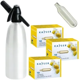 2-x-syfon-saturator-do-wody-gazowanej-30szt-nabojow