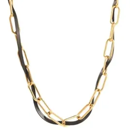 2-x-naszyjnik-zloty-naszyjnik-podwojny-stal-szlachetna