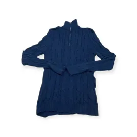 sweter-meski-old-money-z-polgolfem-rozmiar-m-granatowy-splot-warkoczowy