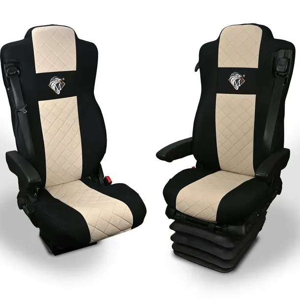 Pokrowce na fotele MERCEDES ACTROS MP4, MP5 BEŻ