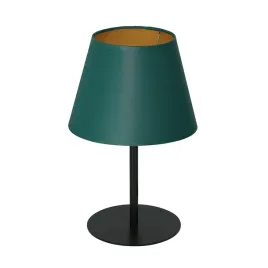 lampa-stolowa-luminex-arden-33-cm-czarny-mat-zloty-abazur-zielony