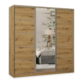 szafa-przesuwna-pina-200-cm-z-szufladami-i-lustrem-trzydrzwiowa-dab-artisan