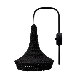 kinkiet-scienny-boho-czarny-bawelna-e27-20w-recznie-robiony-shilo