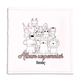 album-bialy-skorzany-prezent-na-urodziny-dziecka-album-wspomnien-imie-zoo