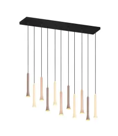trio-lampa-wiszaca-fiato-led-3w-czarna-listwa-brazowe-rurki