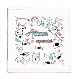 album-bialy-skorzany-prezent-dla-dziecka-album-wspomnien-imie-pieski