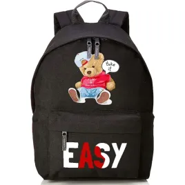 plecak-czarny-mlodziezowy-szkolny-modny-praktyczny-teddy-bears-take-it-easy