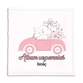 album-bialy-skorzany-prezent-urodziny-roczek-album-wspomnien-imie-slonik