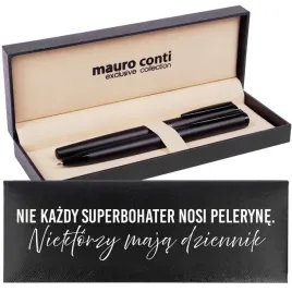 zestaw-pismienniczy-czarny-superbohater-z-dziennikiem-dla-nauczyciela