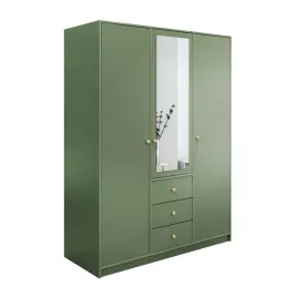 szafa-3-drzwiowa-z-lustrem-savana-149-cm-butelkowa-zielen