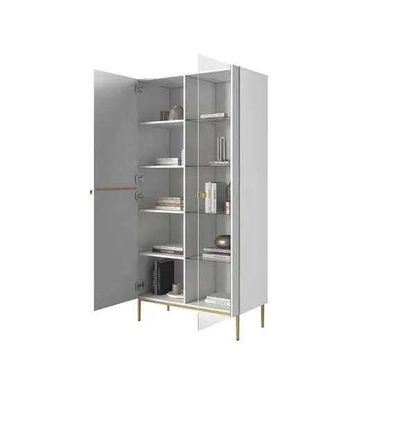 witryna-gablota-do-salonu-jadalni-nicole-przeszklona-wysoka-regal-biala-kolor-mebla-bialy