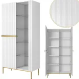 witryna-gablota-do-salonu-jadalni-nicole-przeszklona-wysoka-regal-biala-glebokosc-mebla-45-cm