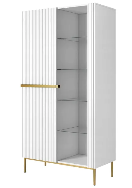 witryna-gablota-do-salonu-jadalni-nicole-przeszklona-wysoka-regal-biala-wysokosc-mebla-200-cm