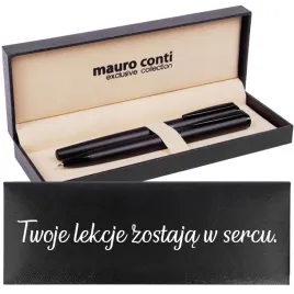 zestaw-pismienniczy-czarny-twoje-lekcje-zostaja-w-sercu-dla-nauczyciela